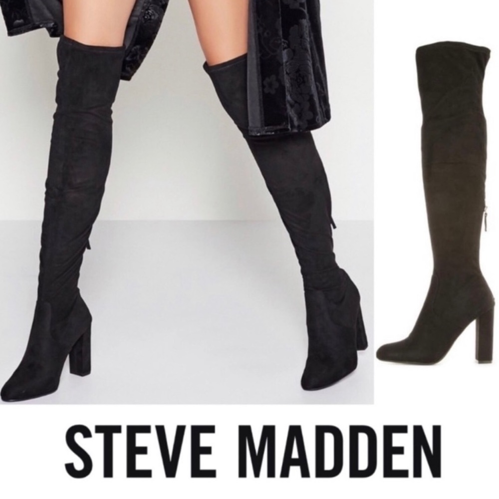 Steve Madden Over The Knee Suede Boots